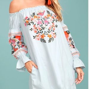 Free People Fleur Du Jour Shift Dress XS